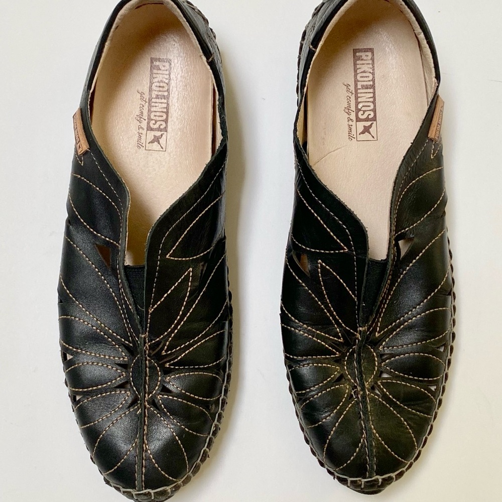 PIKOLINOS Woman’s Black Slip-On Loafers Jerez 38